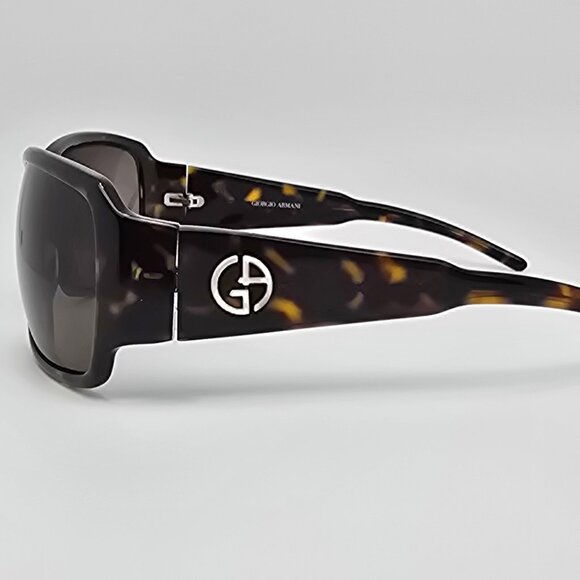 Giorgio Armani GA196/S 086 Dark Havana Frame Grey Lens Sunglasses Italy 64mm main image 9